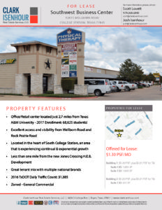 new southwest business center marketing brochure clark isenhour real estate marketing brochures